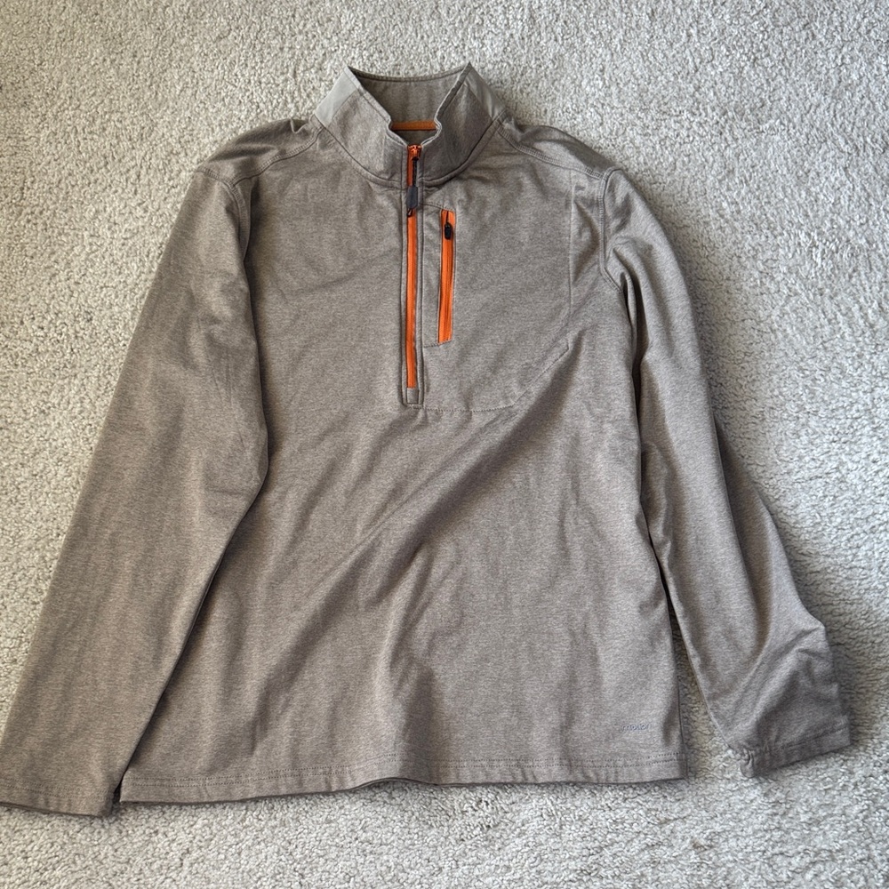 Men's Gray Quarter-Zip Sweatshirt